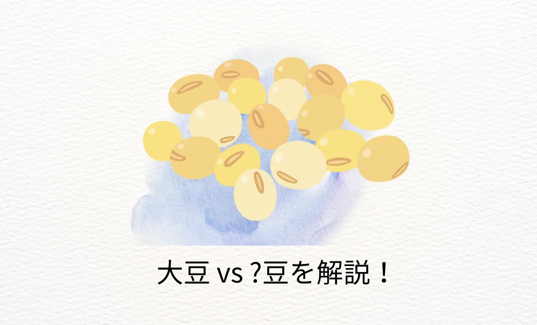 大豆 vs ?豆を解説！枝豆と大豆の違いや大豆と小豆の違いとは？